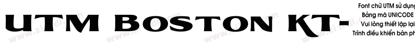 UTM Boston KT字体转换